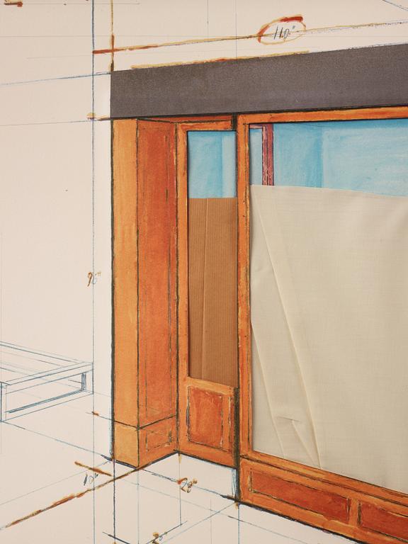 Christo & Jeanne-Claude, "Orange Store Front, Project".