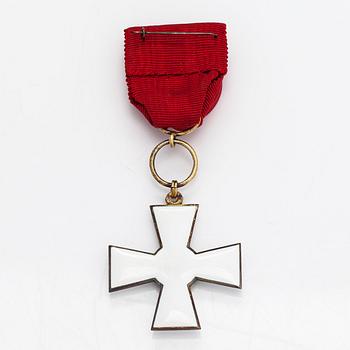 Knight first class of the Order of the Lion of Finland.