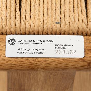 Hans J. Wegner, chairs, 4 pcs, model CH24 "The Wishbone Chair", Carl Hansen & Son, Odense, Denmark.