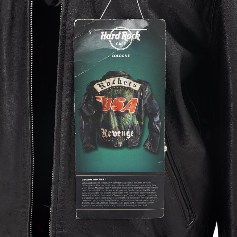 A La Rocka leather jacket as seen in George Michaels "Faith" music video 1987.
