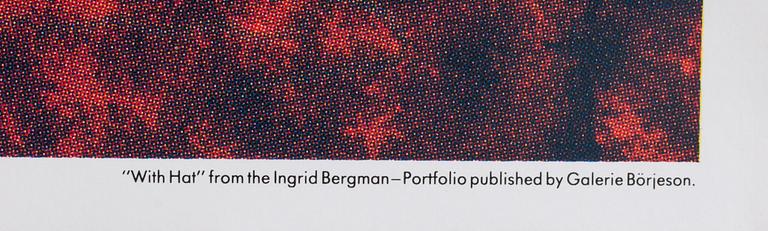 ANDY WARHOL, efter, affisch, Galerie Börjeson. 1983.