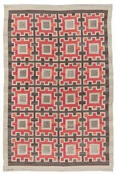 583. CARPET. Flat weave. 266,5 x 176. Signed SH.