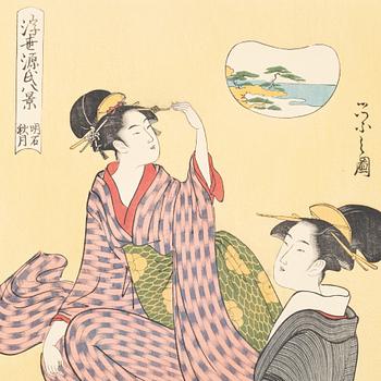 Six woodblock prints from a publication by "Tokyo Bijutsu Kankokai" (Tokyo Art Publishing Association" early 1900s.