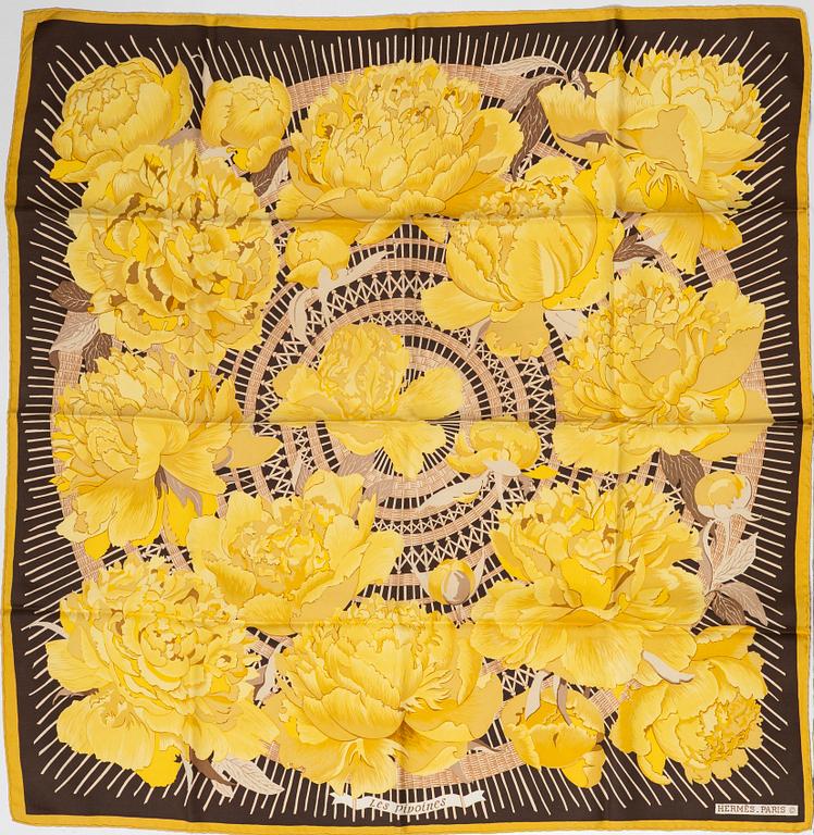 Hermès, scarf, "Les Pivoines".