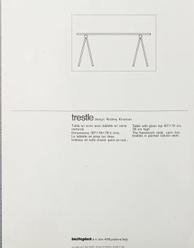 RODNEY KINSMAN, skrivbord, "Trestle", Bieffeplast, Padova, Italien, omkring 1990.
