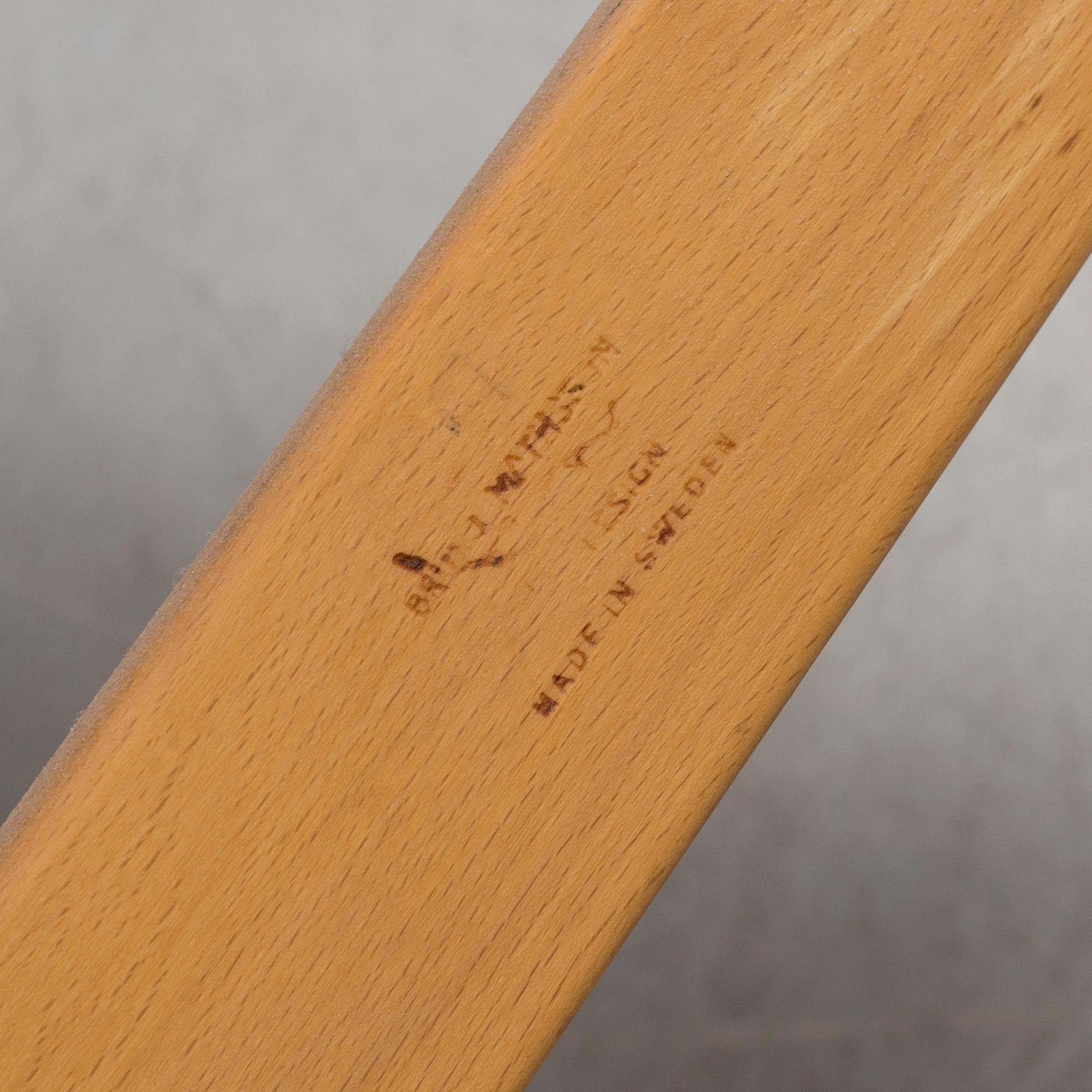 An armchair "Eva Hög", by Bruno Mathsson, 1972.