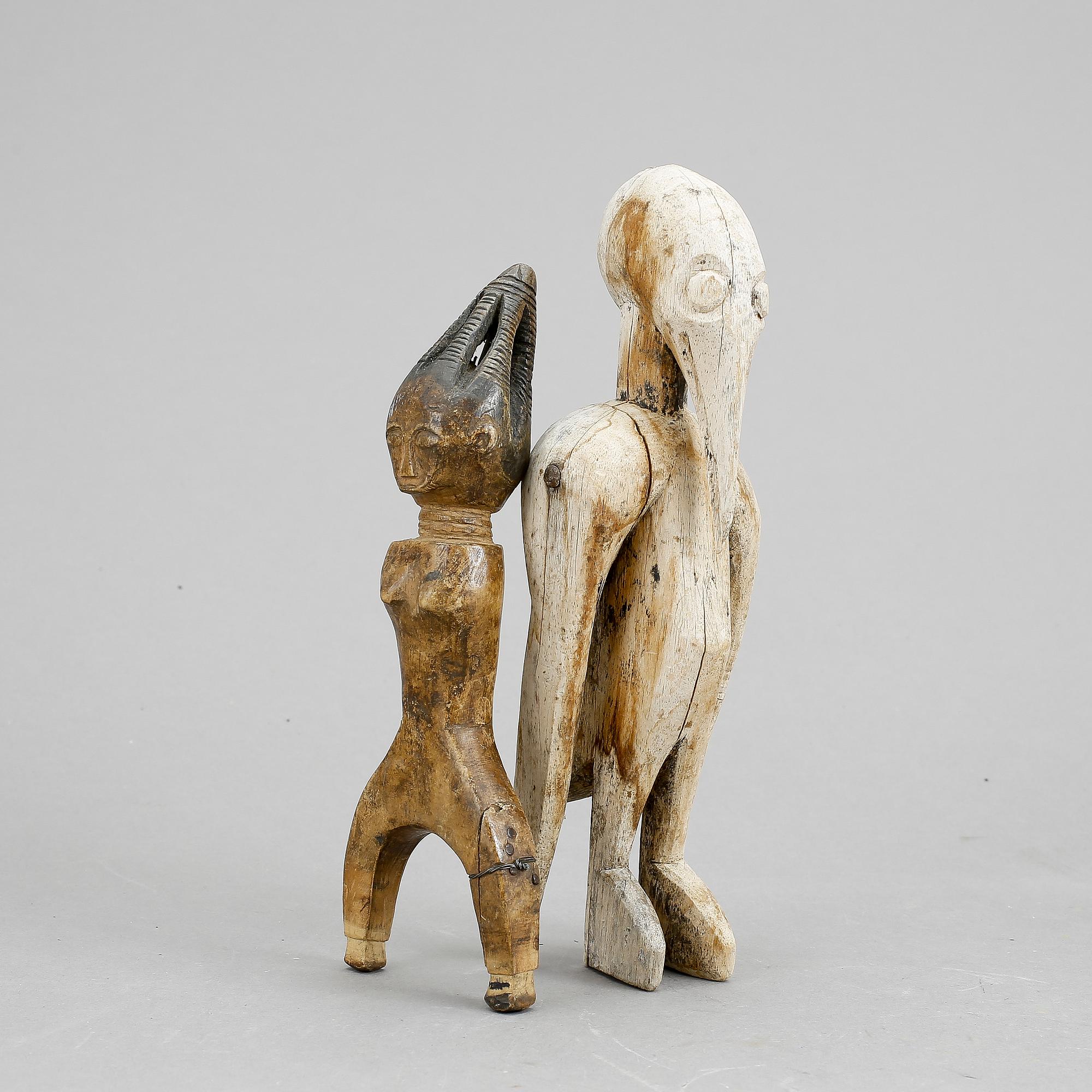 STATYETTER, 2 st, Afrika, 1900-tal.