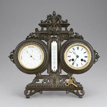 BORDSDUR OCH BAROMETER, omkring 1900.