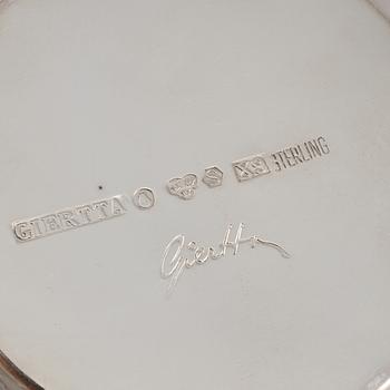 SKÅL, sterlingsilver, Giertta, Stockholm, 1972, vikt 320 g.