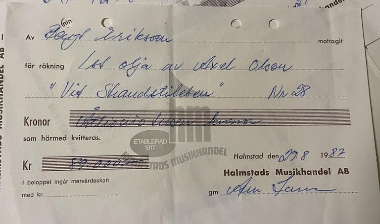 Axel Olson, "Vitt strandstilleben".