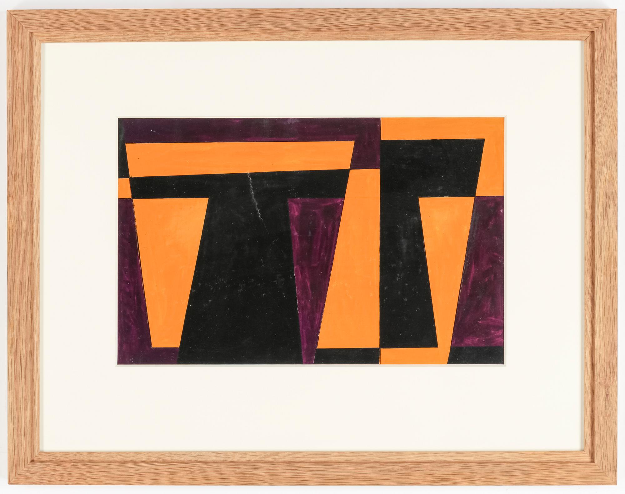 HARRY BOOSTRÖM, gouache. Signerad. Numrerad 37 och daterad -54 a tergo.