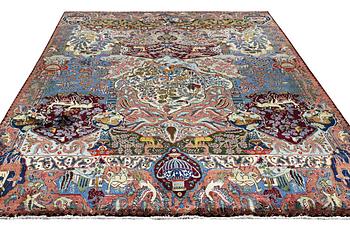 A carpet, Kashmar, c. 391 x 295 cm.