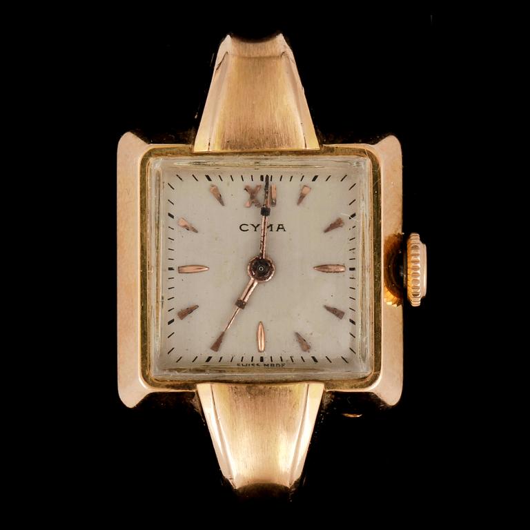 UR, 18k guld, Cyma, Finland. Vikt ca 12,5 gram.