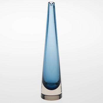 TIMO SARPANEVA, KARAFF, glas, "Jääpuikko" (Istapp), signerad Timo Sarpaneva Iittala -56.