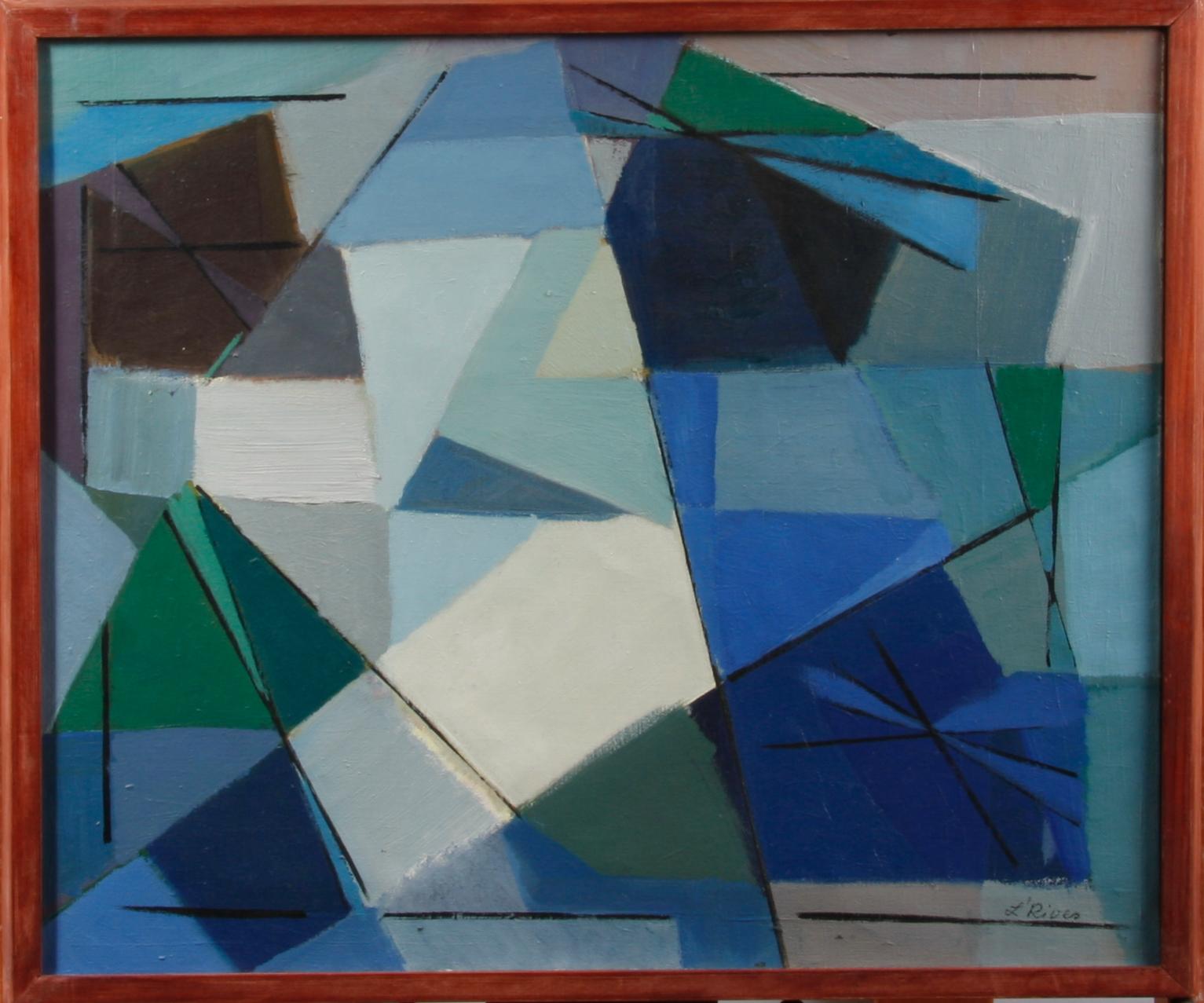 RIVES, LEIDA, oljemålning, sign.
