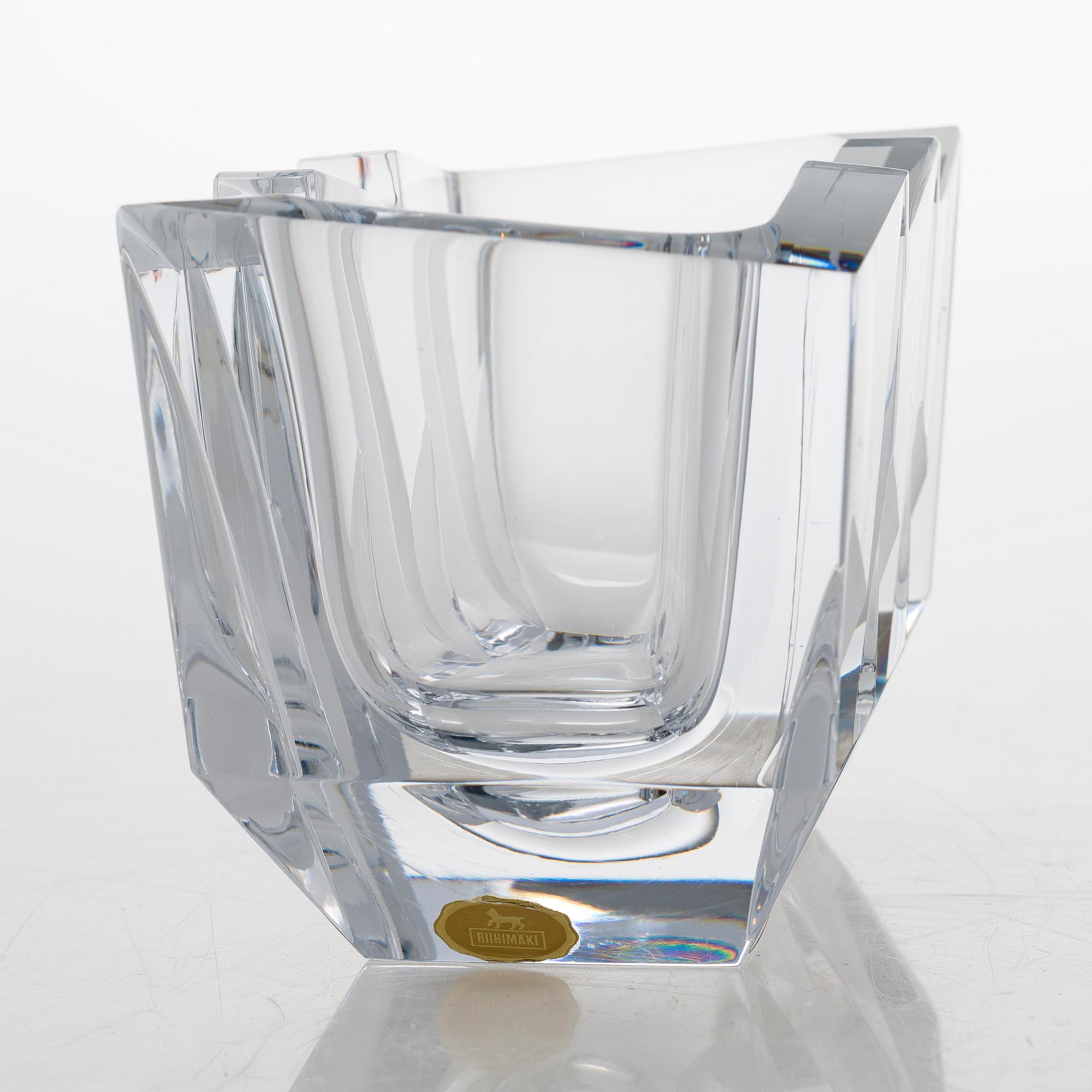 ERKKITAPIO SIIROINEN, a 'Hakas-malja' art glass signed Erkki Siiroinen Riihimäen Lasi Oy.