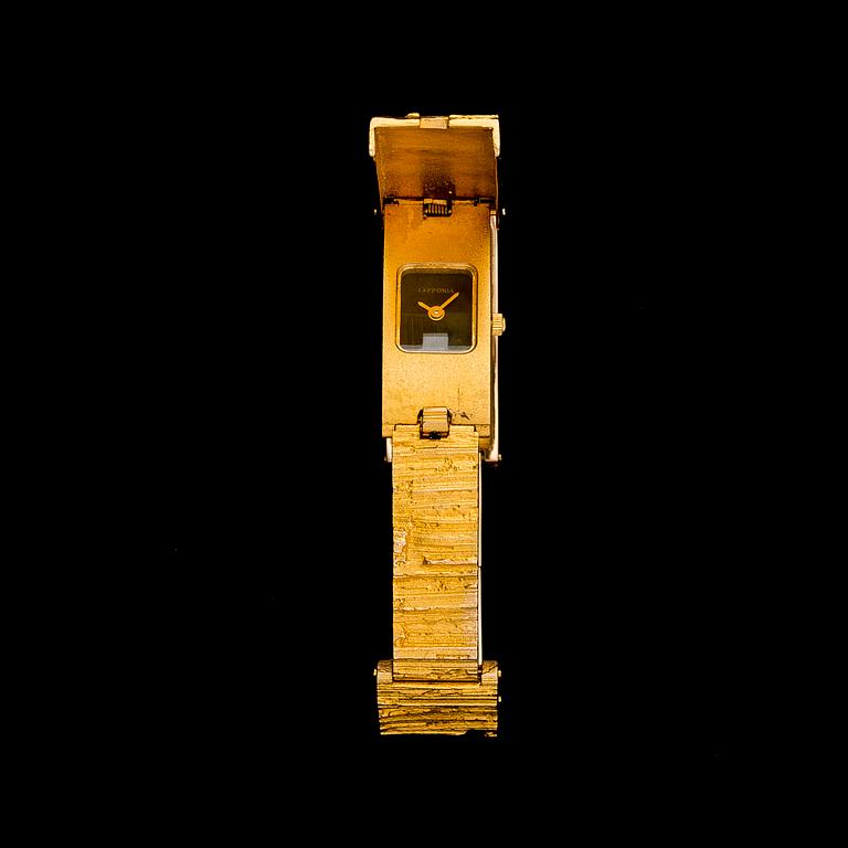 BJÖRN WECKSTRÖM, ARMBANDSUR. "Golda", 14K guld. Lapponia 2004.