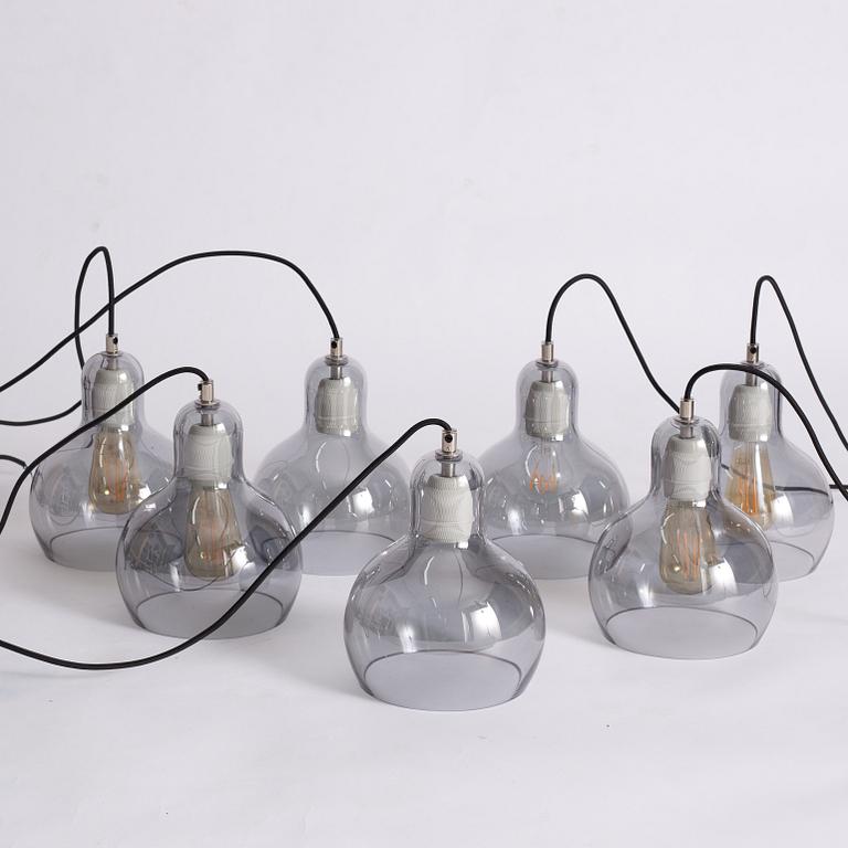 Sofie Refer, seven pendant lamps, 'Mega Bulb', &Tradition.