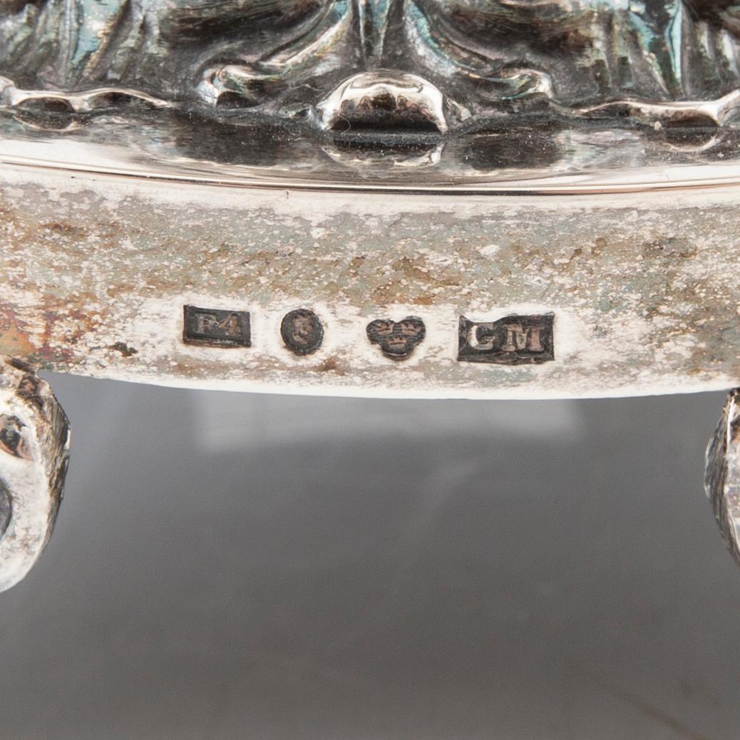 Gustaf Möllenborg, sockerskål silver Stockholm 1836.