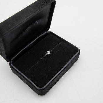 Tiffany & Co, ring, platina med briljantslipad diamant.
