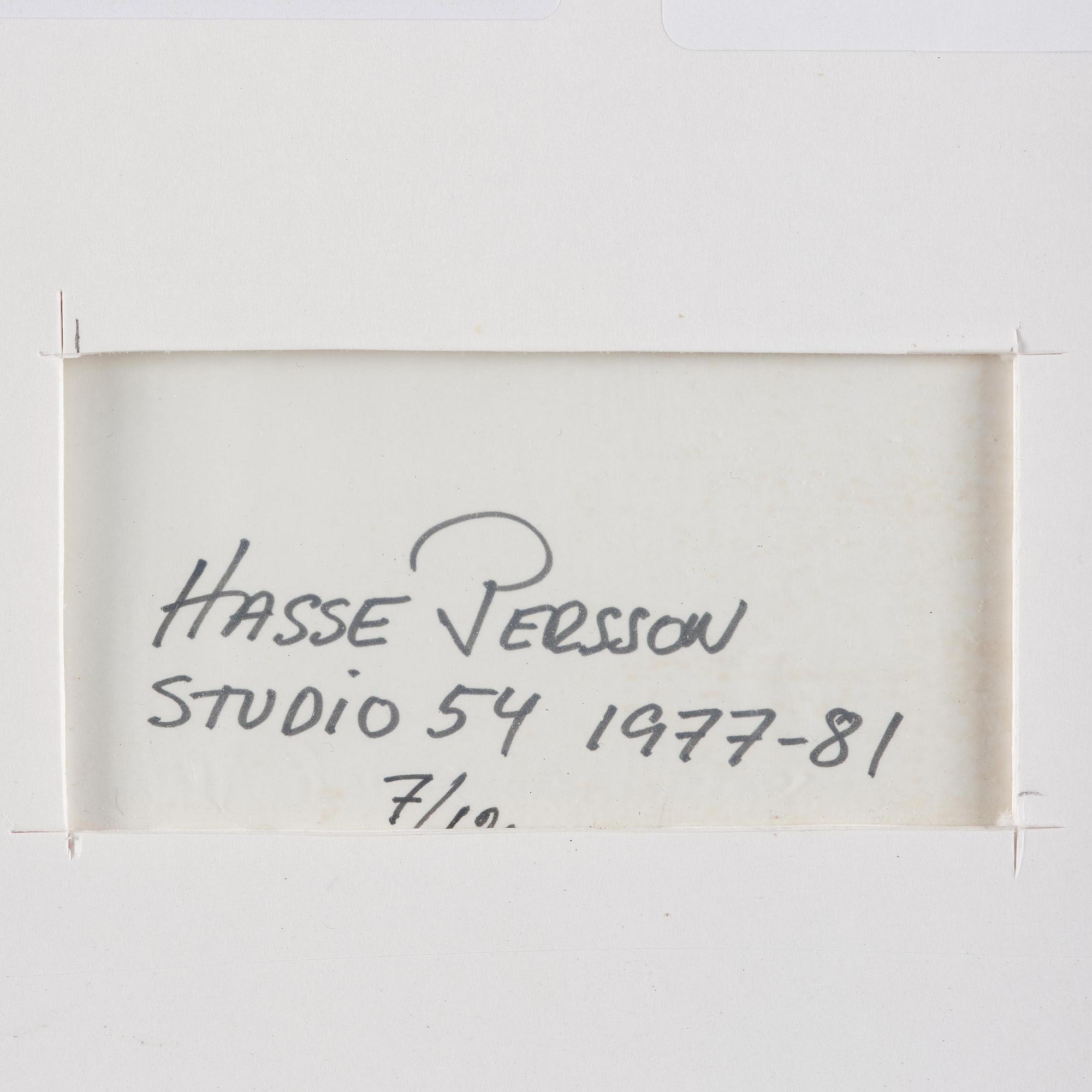 Hasse Persson, "Studio 54", 1977-81.