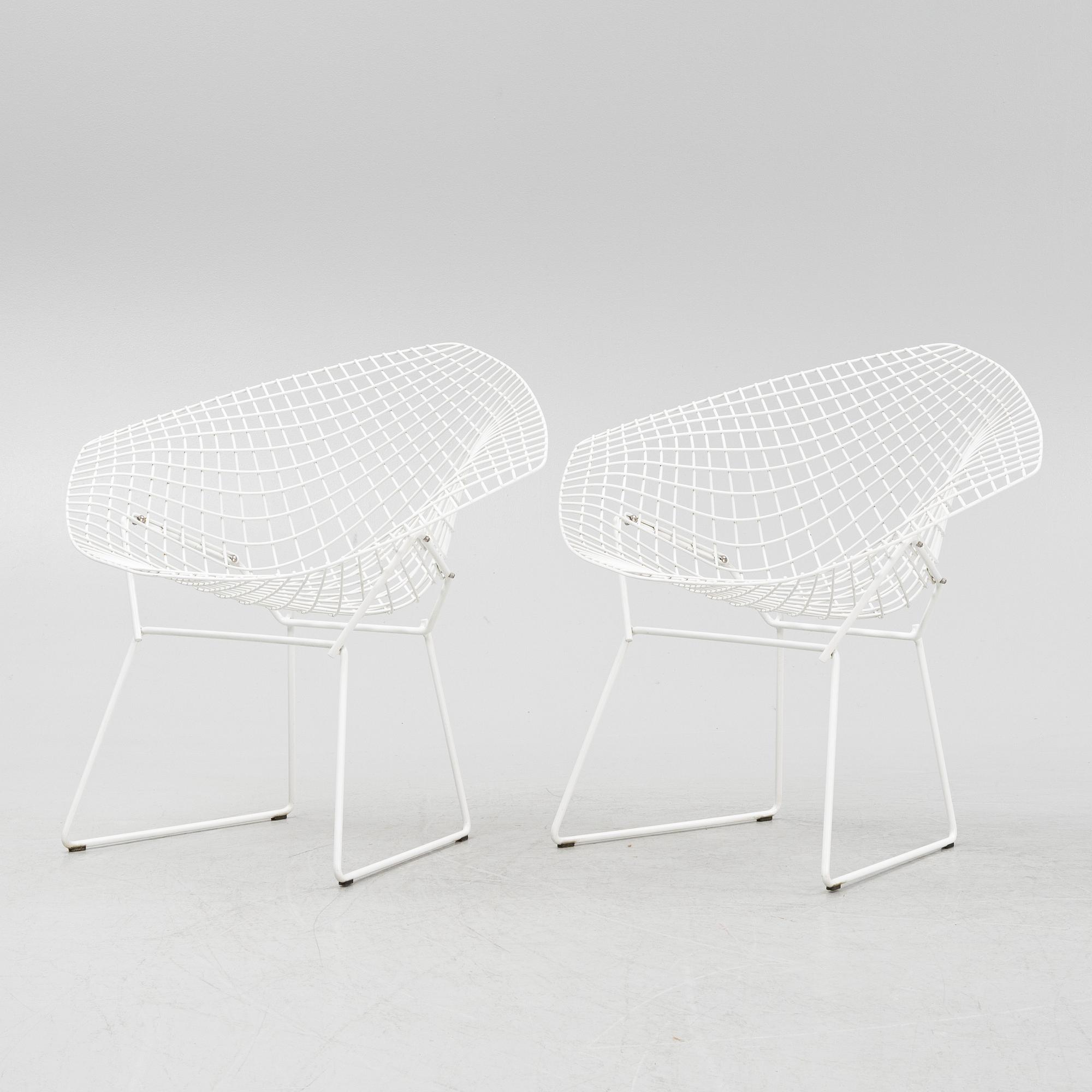 Harry Bertoia, "Diamond chair", 1 par, Knoll, 2000-tal.