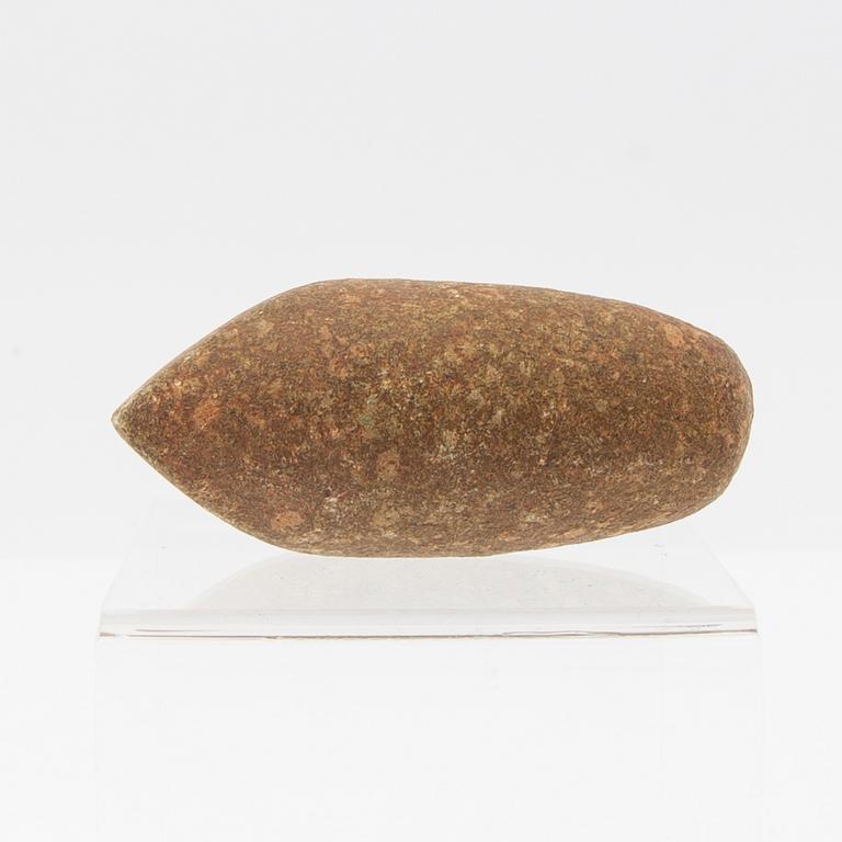 Three Scandinavian Neolithic stone axes, trindyxor, Neolithic.