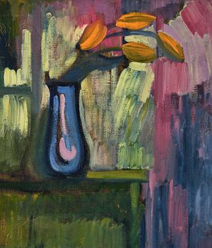 Axel Törneman, "Självporträtt med cigarett".