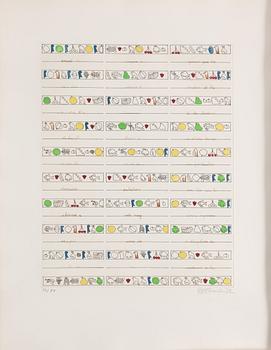 Folder with graphic prints by various artists "Les Hypergraphies".
