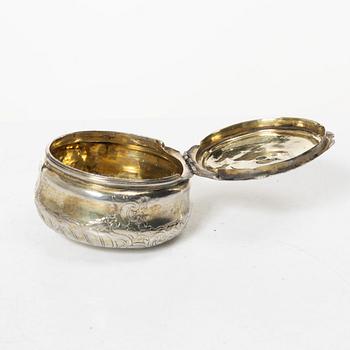 A silver gilt Rococo box, 18th century.