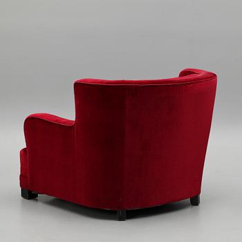 FÅTÖLJ, "Loveseat", funkis, 1930/40-tal.