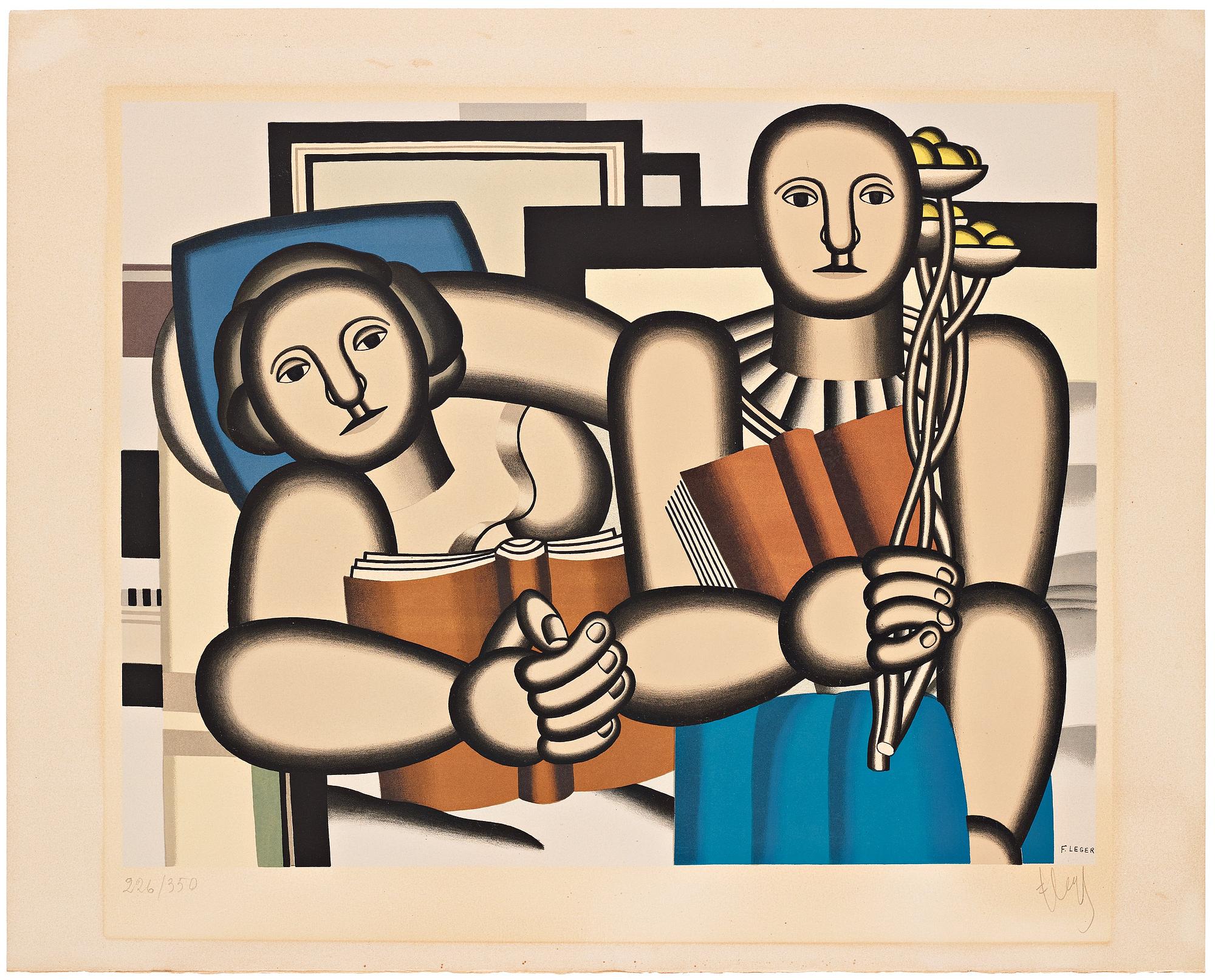 Fernand Léger Efter, "La lecture".