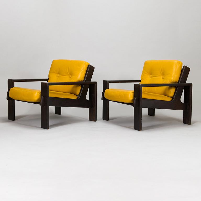 Esko Pajamies, a pair of 1970's 'Bonanza' armchairs for Asko.