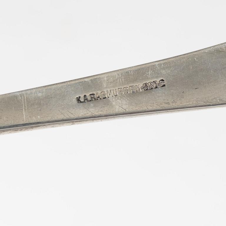 A silver serving spoon, K.A. Rasmussen, Norway, circa 1900.