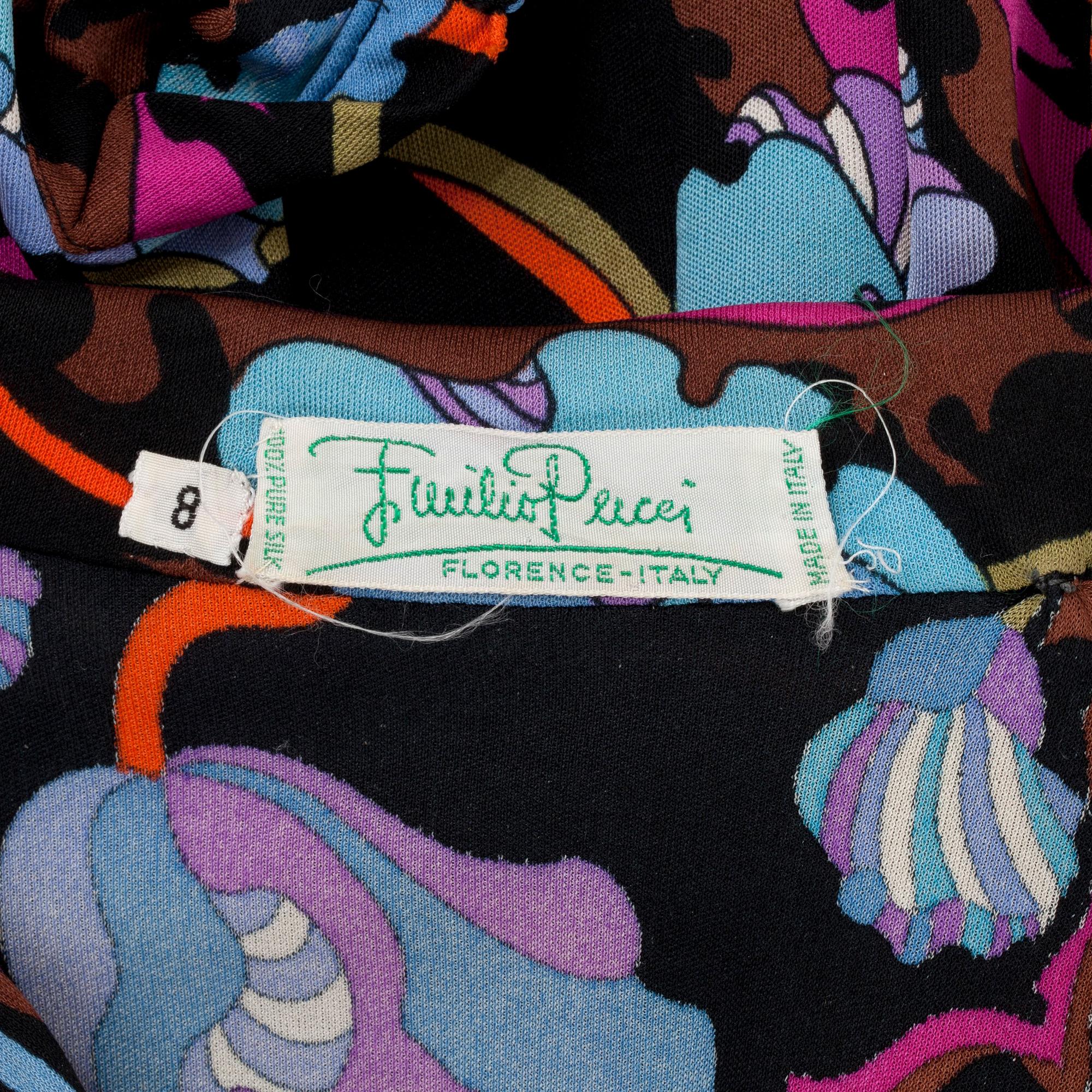 EMILIO PUCCI, skjortklänning. Storlek 8.