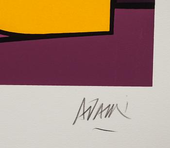 VALERIO ADAMI, färgserigrafi, signerad och numrerad E.A.