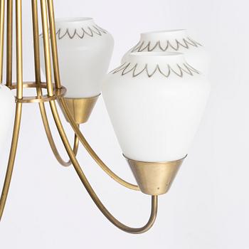 A Scandinavian Modern ceiling lamp, 1940s/50s.