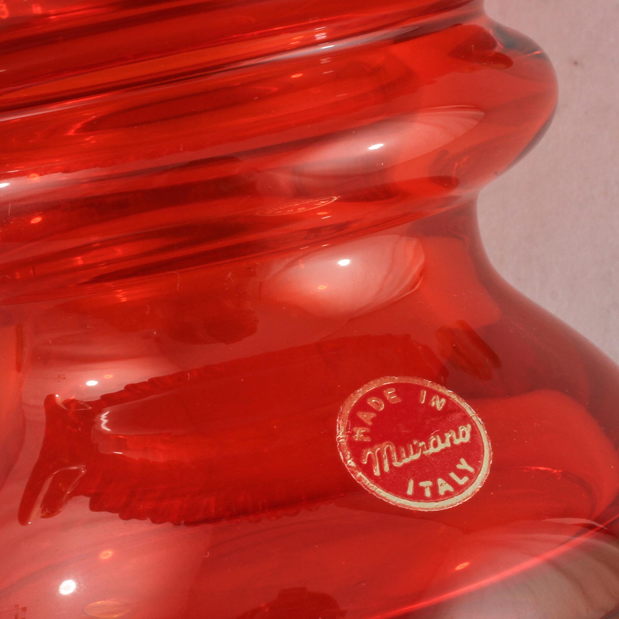 SKÅL samt VAS, glas, Murano, Italien, 1900-talets andra hälft.