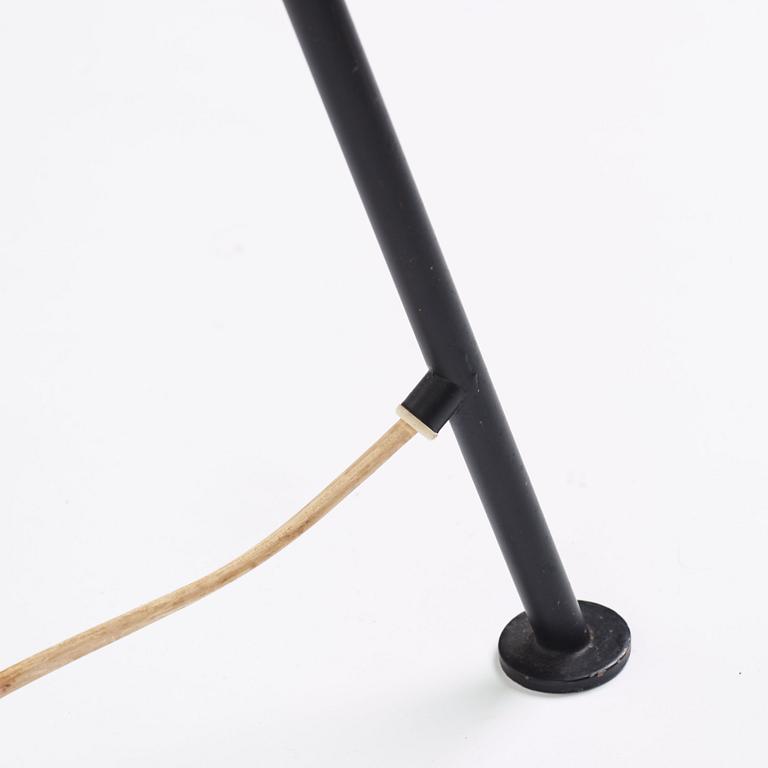 Greta Magnusson Grossman, a black lacquered 'G-33' / Grasshopper floor light, Bergboms, Malmö, Sweden 1950s.