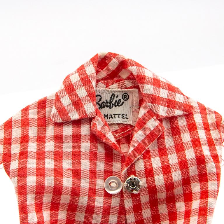 Barbie och Ken, dockor 2 st. samt kläder, vintage,"Barbie Bubblecut" Mattel 1961/62. "Ken" Mattel 1961/62.