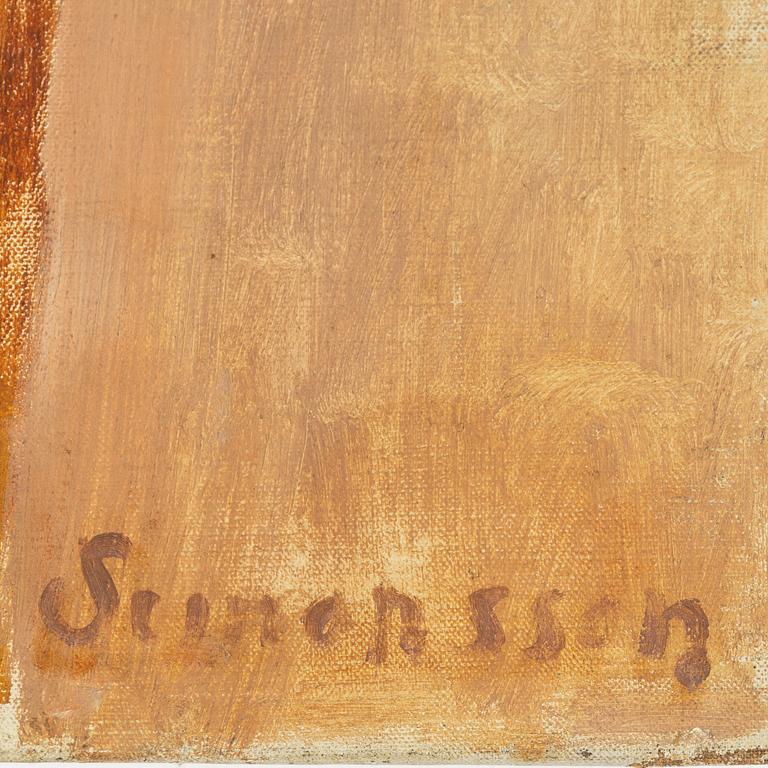 Birger Simonsson, oil on canvas, signed by the estate.