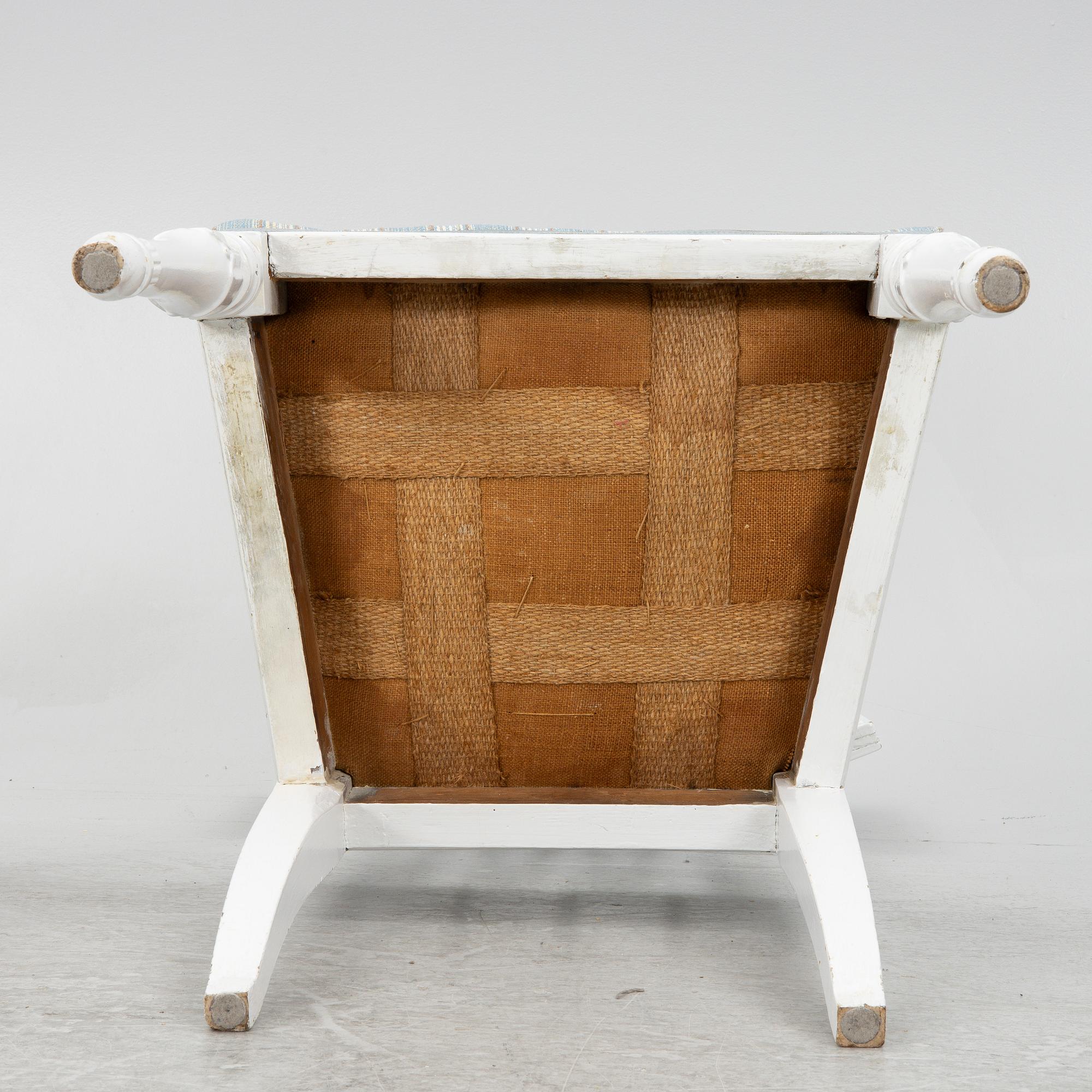 A set of five late Gustavian chairs, circa 1800.