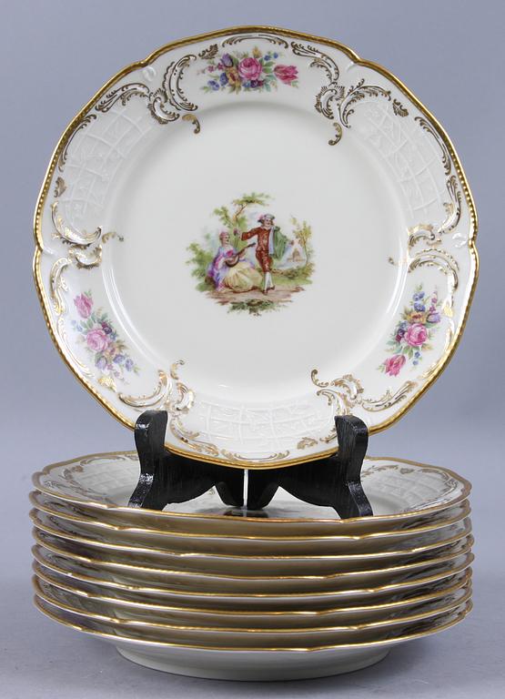 TESERVIS, 22 delar, porslin, "Sanssouci", Rosenthal.