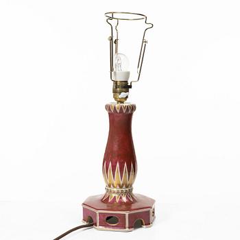 Wilhelm Kåge, bordslampa, Gustavsberg, 1928.