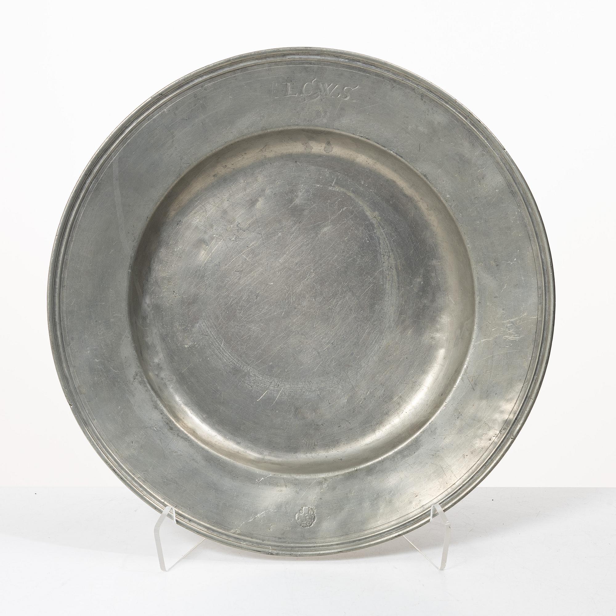 Fat in tin by Petter Andersson, Stockholm, (1657-1695).