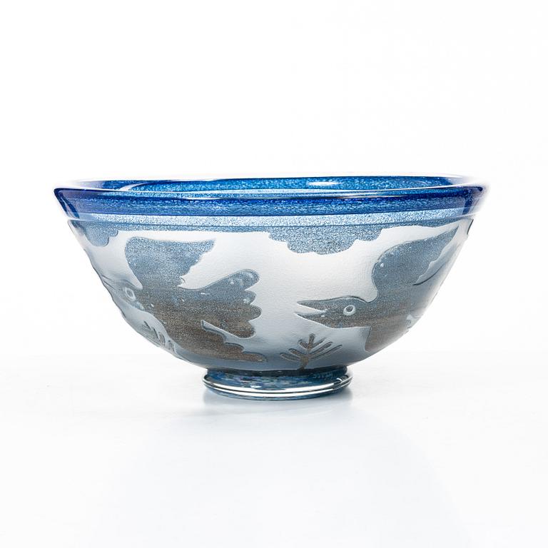 Bertil Vallien, a bowl, Boda Ateljé.