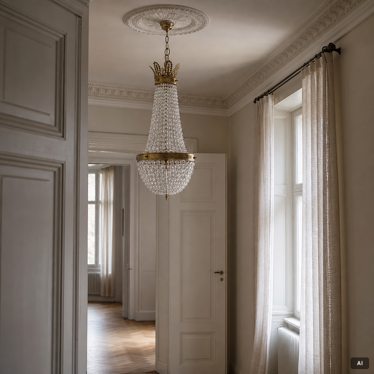 Chandelier, first half of the 20th century.