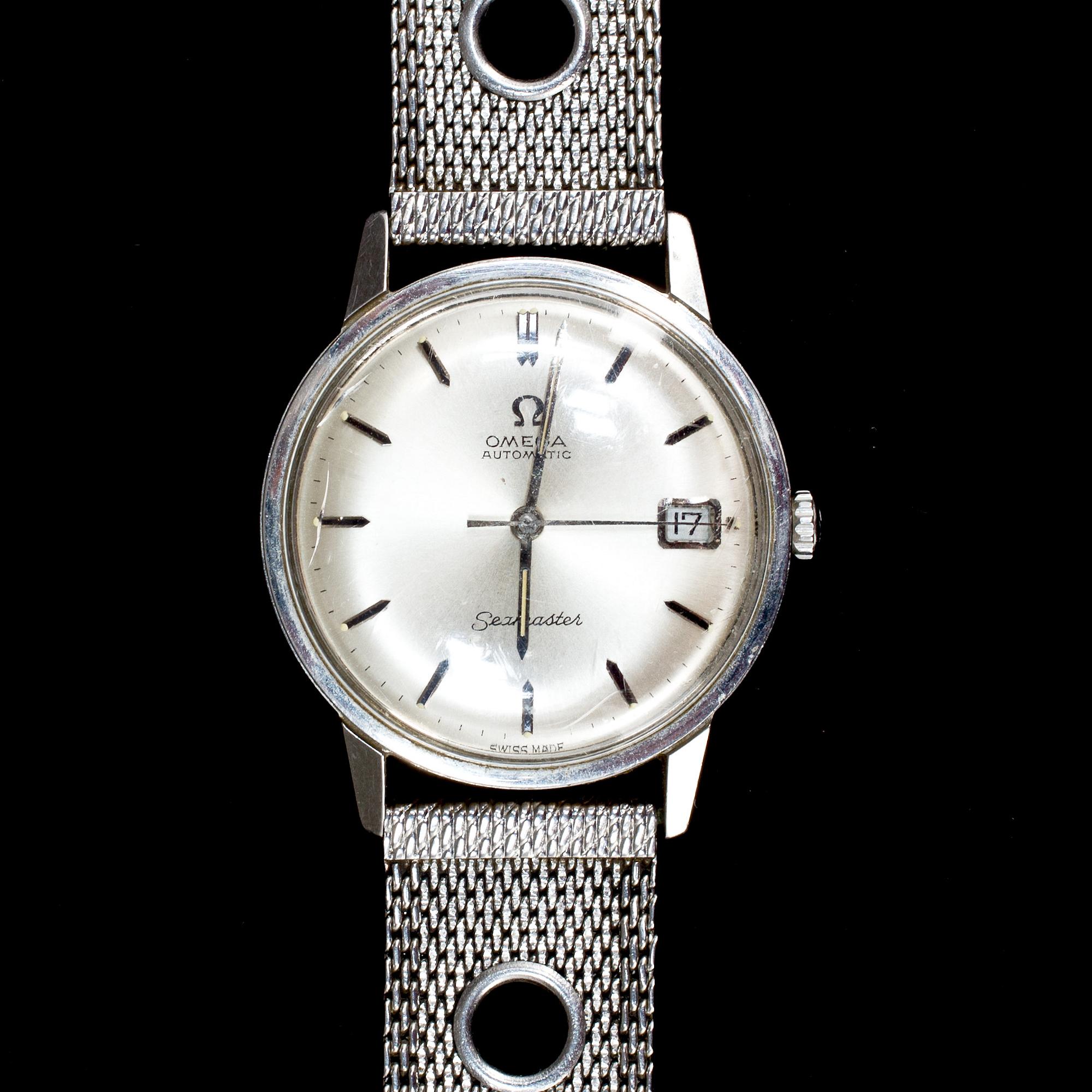 ARMBANDSUR, herr. Omega automatic Seamaster.