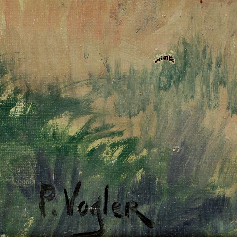 PAUL VOGLER, olja på duk. Sign.