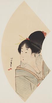 KATSUSHIKA HOKUSAI (1760–1849), efter, färgträsnitt. Japan, 1800-tal.